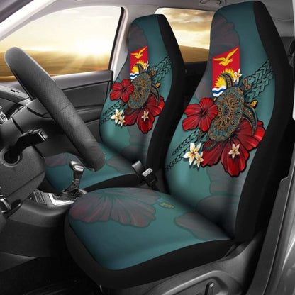 Kiribati Car Seat Covers Blue Turtle Tribal Amazing