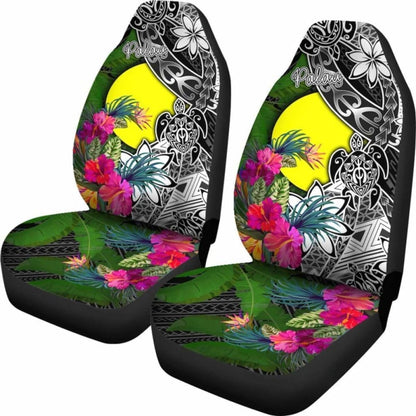 Palau Car Seat Covers - Turtle Plumeria Banana Leaf - Amazing
