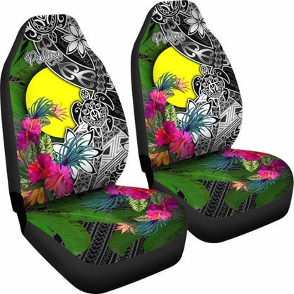 Palau Car Seat Covers - Turtle Plumeria Banana Leaf - Amazing
