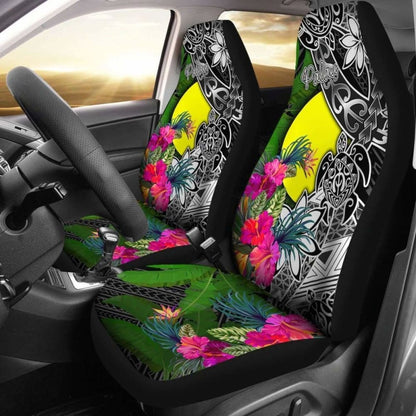 Palau Car Seat Covers - Turtle Plumeria Banana Leaf - Amazing