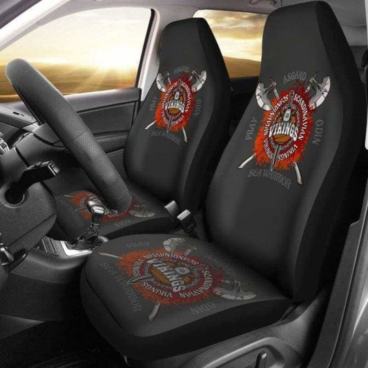 Viking The Norse God Sea Warrior Car Seat Covers