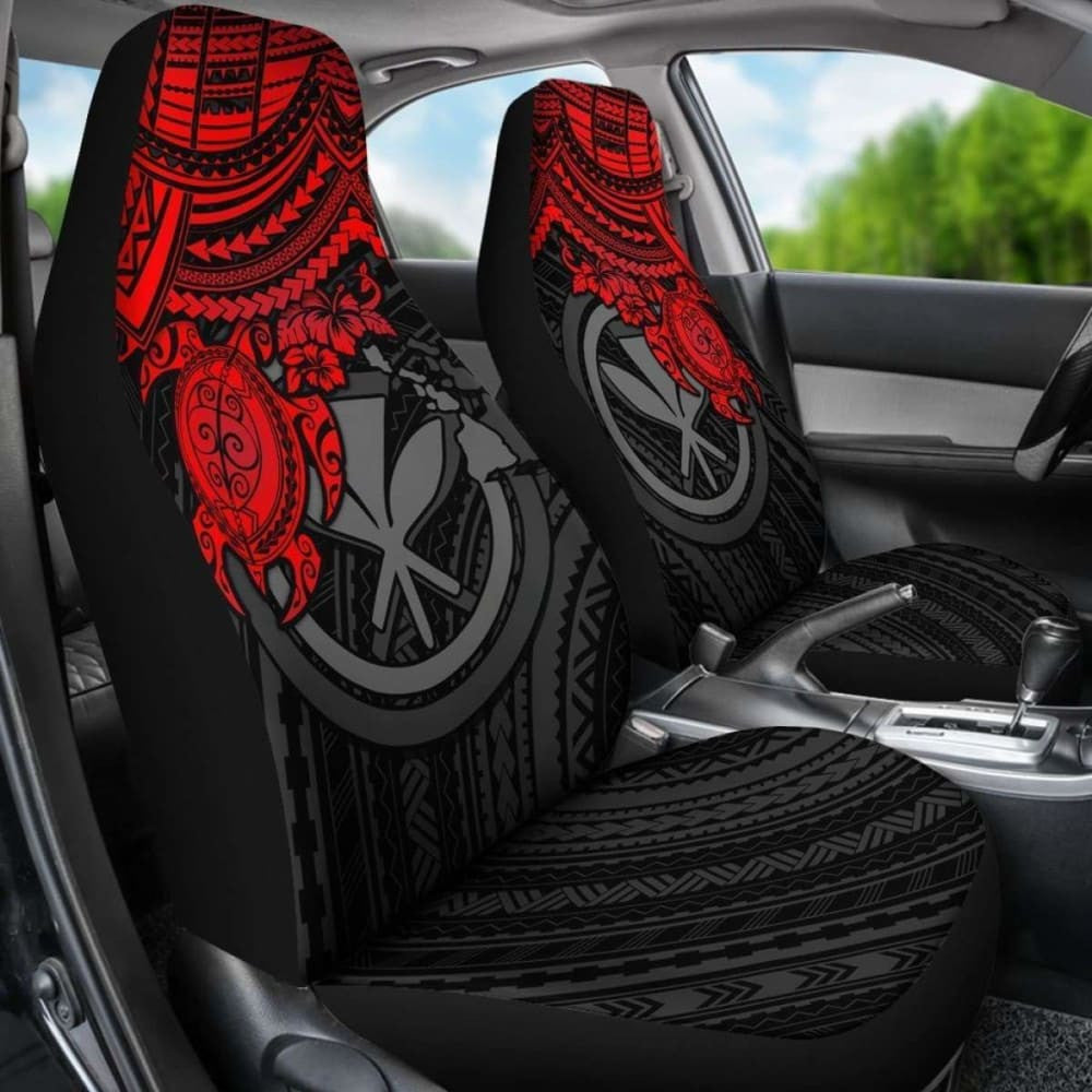 Polynesian Hawaii Car Seat Covers- Red Turtle - Amazing