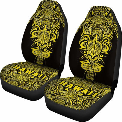 Hawaii Turtle Polynesian Car Seat Cover - Yellow - Armor Style - New