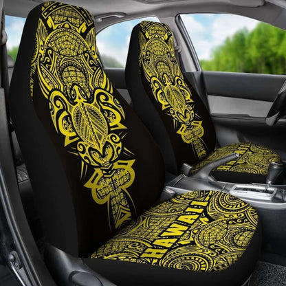 Hawaii Turtle Polynesian Car Seat Cover - Yellow - Armor Style - New