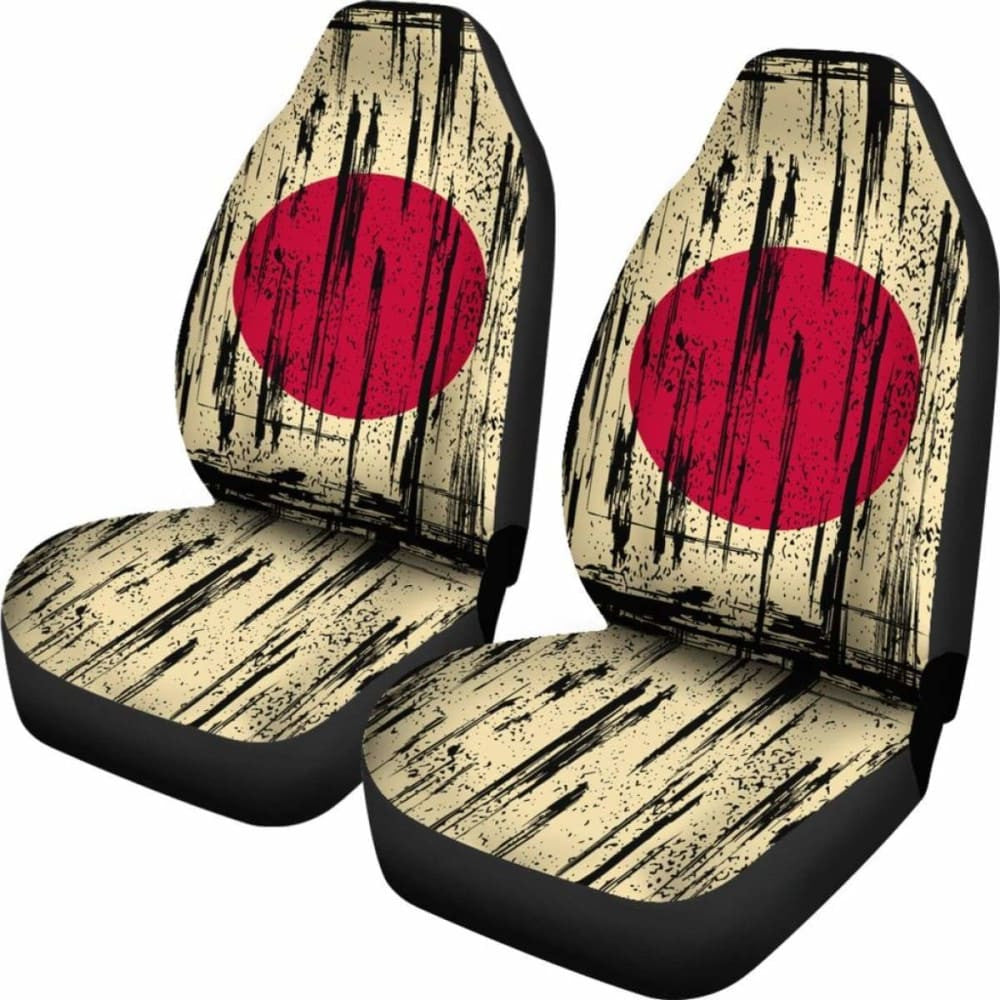 Japan Grunge Flag Car Seat Cover