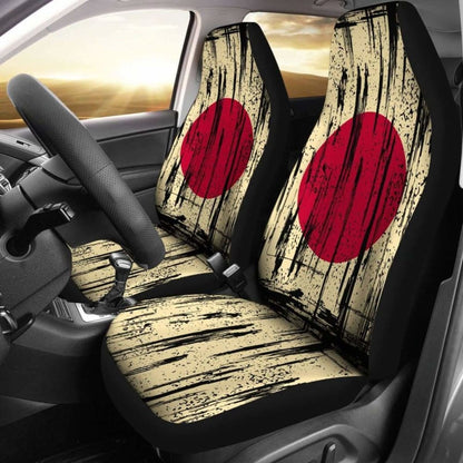 Japan Grunge Flag Car Seat Cover