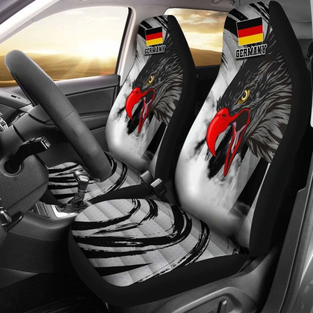 Germany Car Seat Covers Black Eagle Powerful