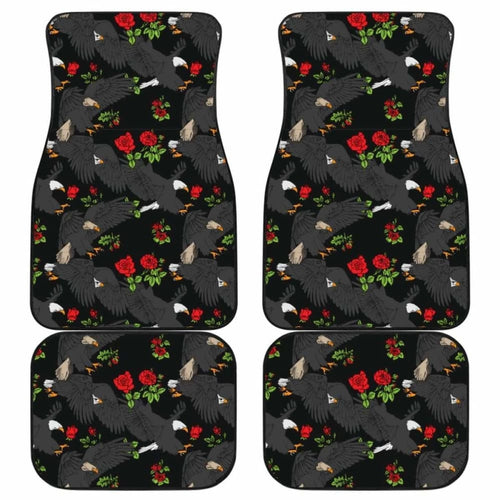 Eagle Pattern Print Design  Front And Back Car Mats