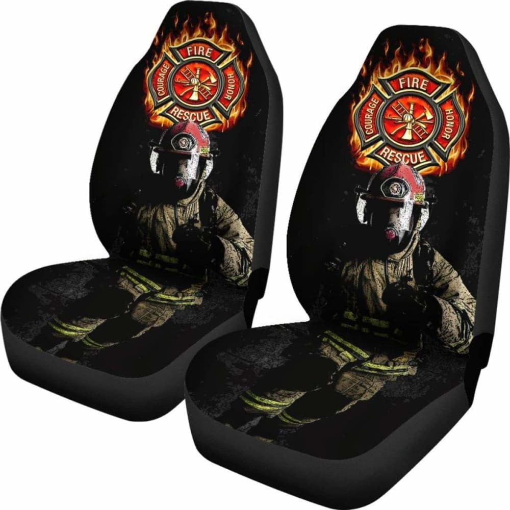 First Responders Firefighter Car Seat Covers Set Of