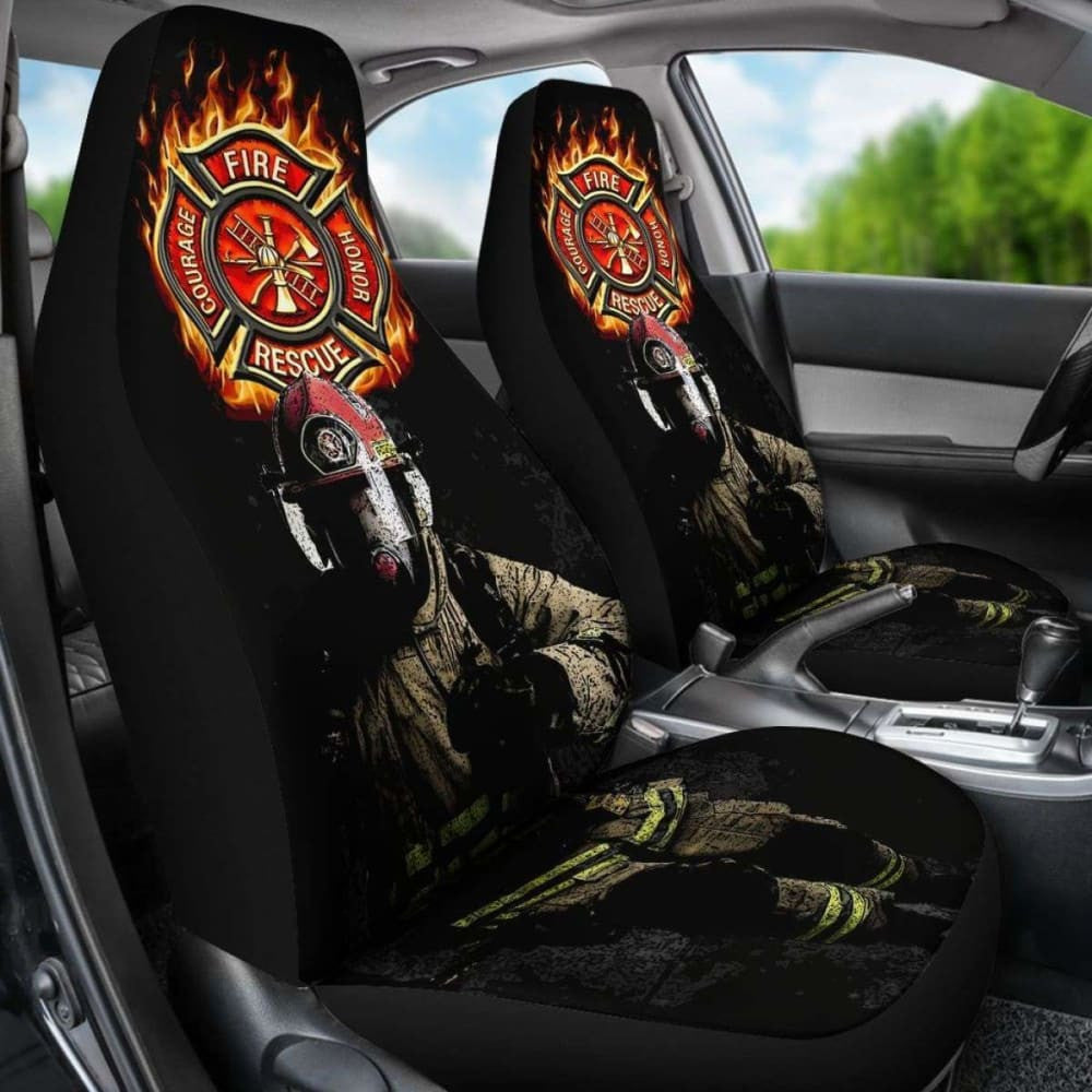 First Responders Firefighter Car Seat Covers Set Of