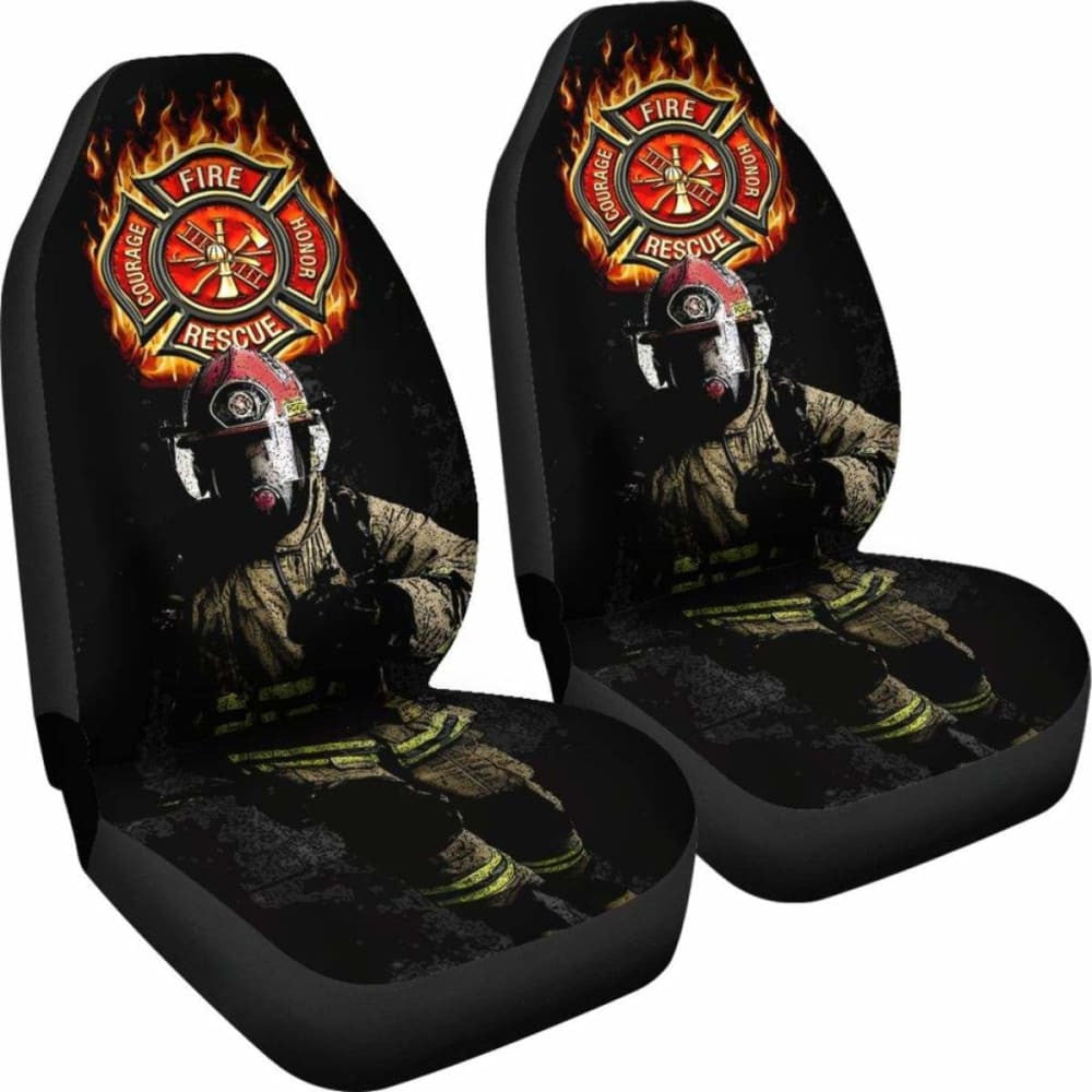 First Responders Firefighter Car Seat Covers Set Of