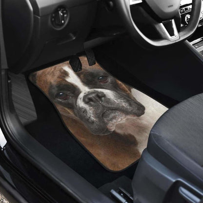 Boxer Dog Car Floor Mats Funny Dog Face
