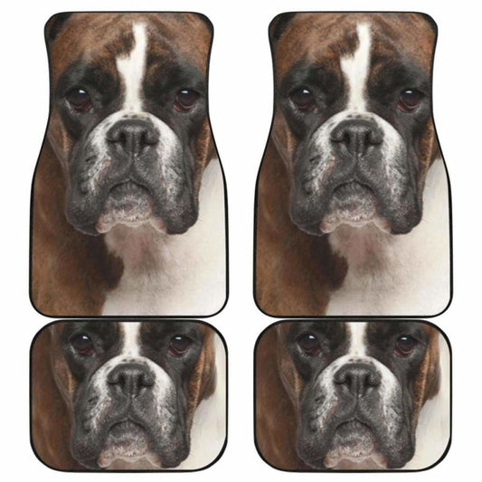 Boxer Dog Car Floor Mats Funny Dog Face
