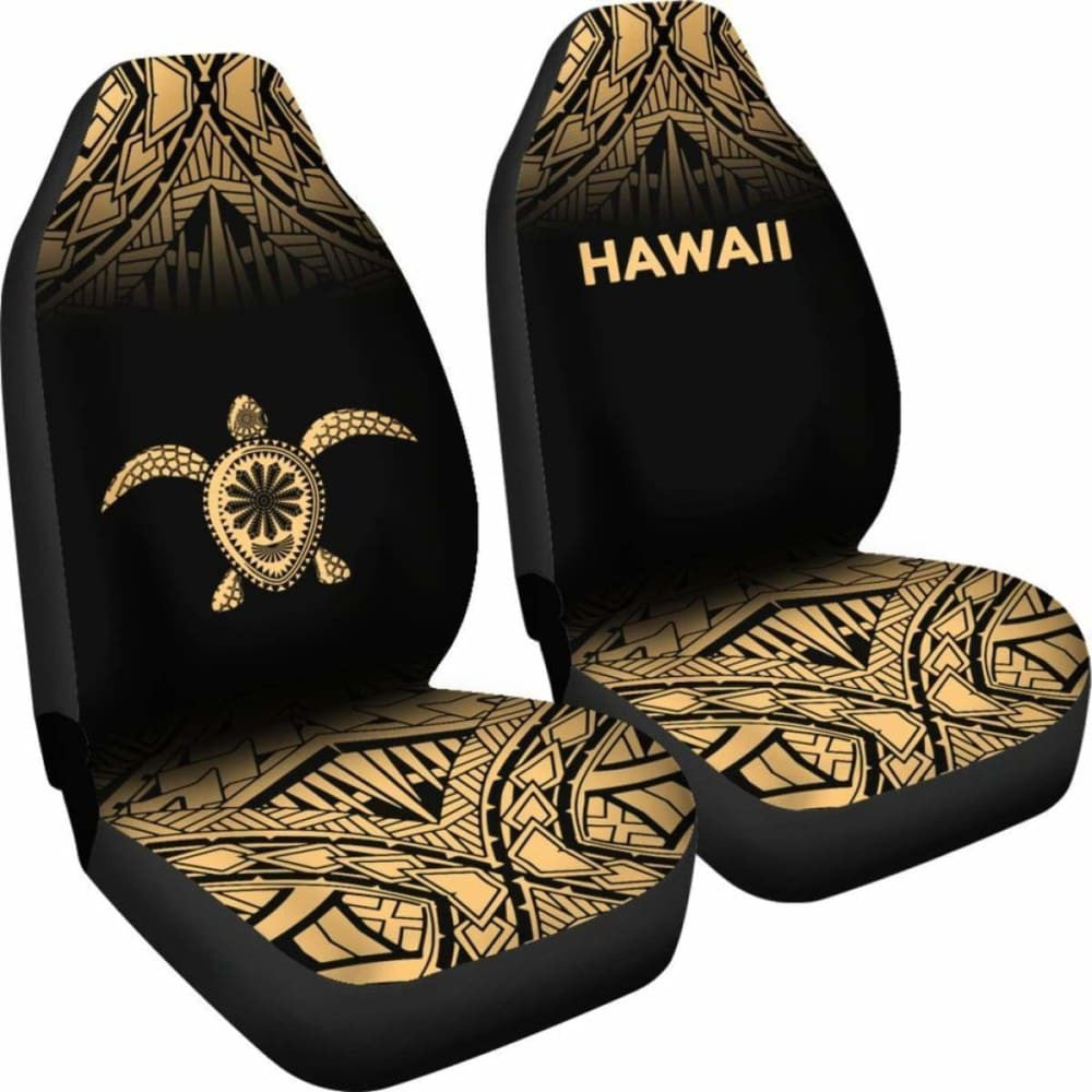 Polynesian Hawaii Turtle Car Seat Covers Fog Gold New