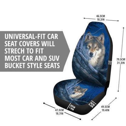Car Seat Covers Wolf Moonshine