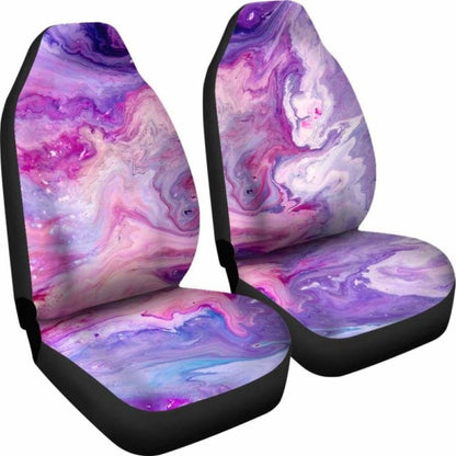 Pink & Purple Marble Print Car Seat Covers