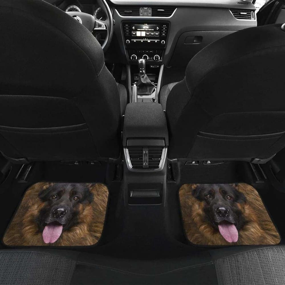 German Shepherd Car Floor Mats Funny Dog Face