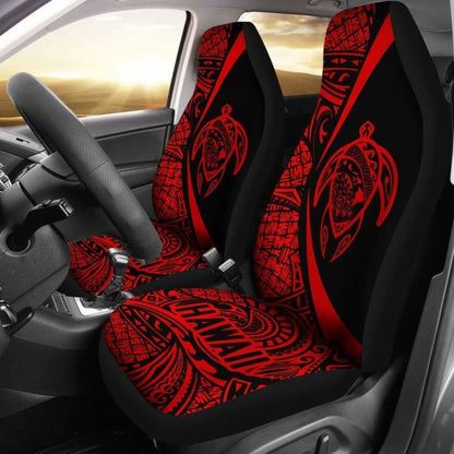 Hawaii Turtle Map Polynesian Car Seat Covers - Red - Best Look - New