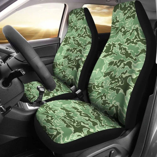 Camo Car Seat Cover Green Camouflage