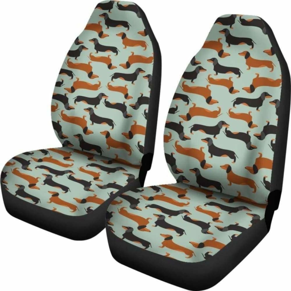 Dachshund Dogs Pattern Pets Animal Car Seat Covers