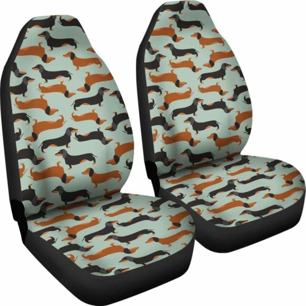 Dachshund Dogs Pattern Pets Animal Car Seat Covers