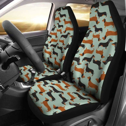 Dachshund Dogs Pattern Pets Animal Car Seat Covers