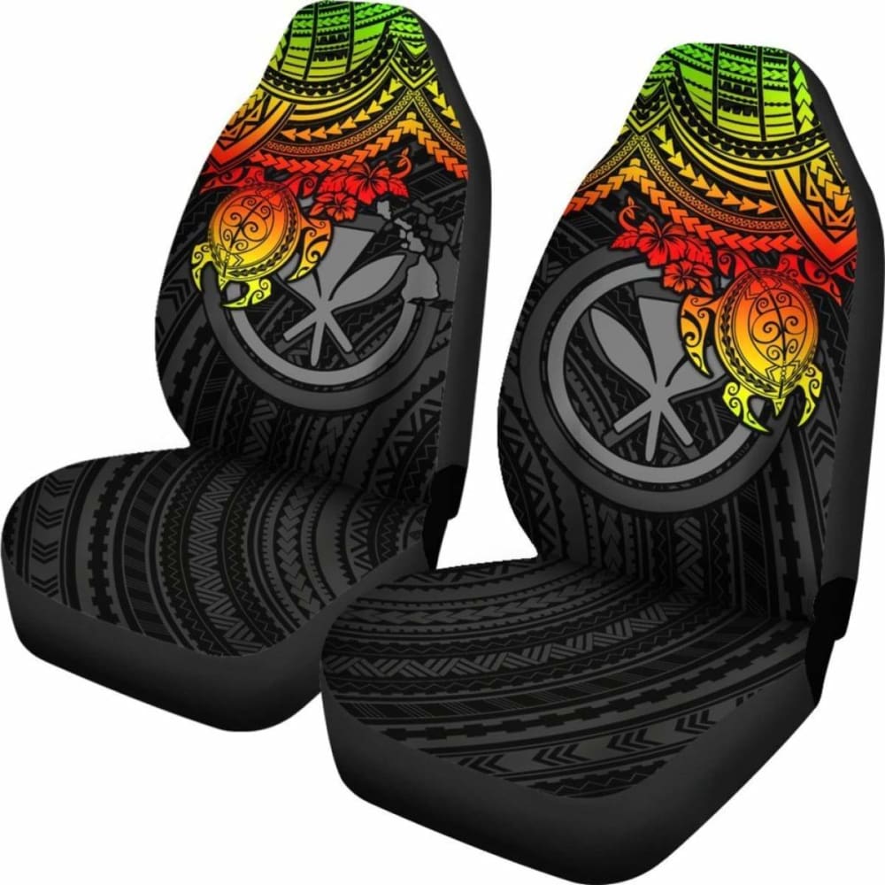 Polynesian Hawaii Car Seat Covers - Reggae Turtle - Amazing