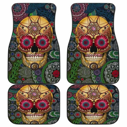 Set Of Pcs Sugar Skull Car Mats