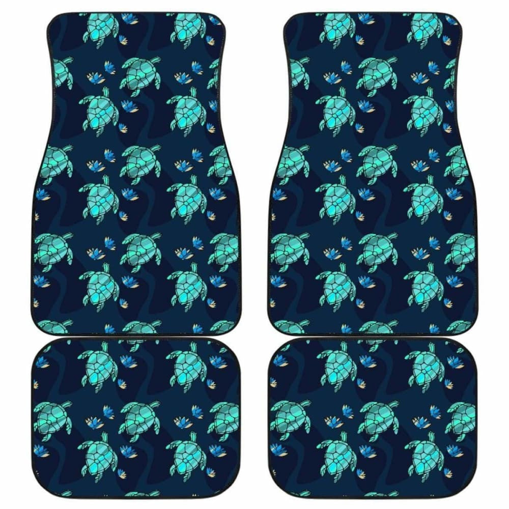 Turtle Love Front And Back Car Mats (Set Of)