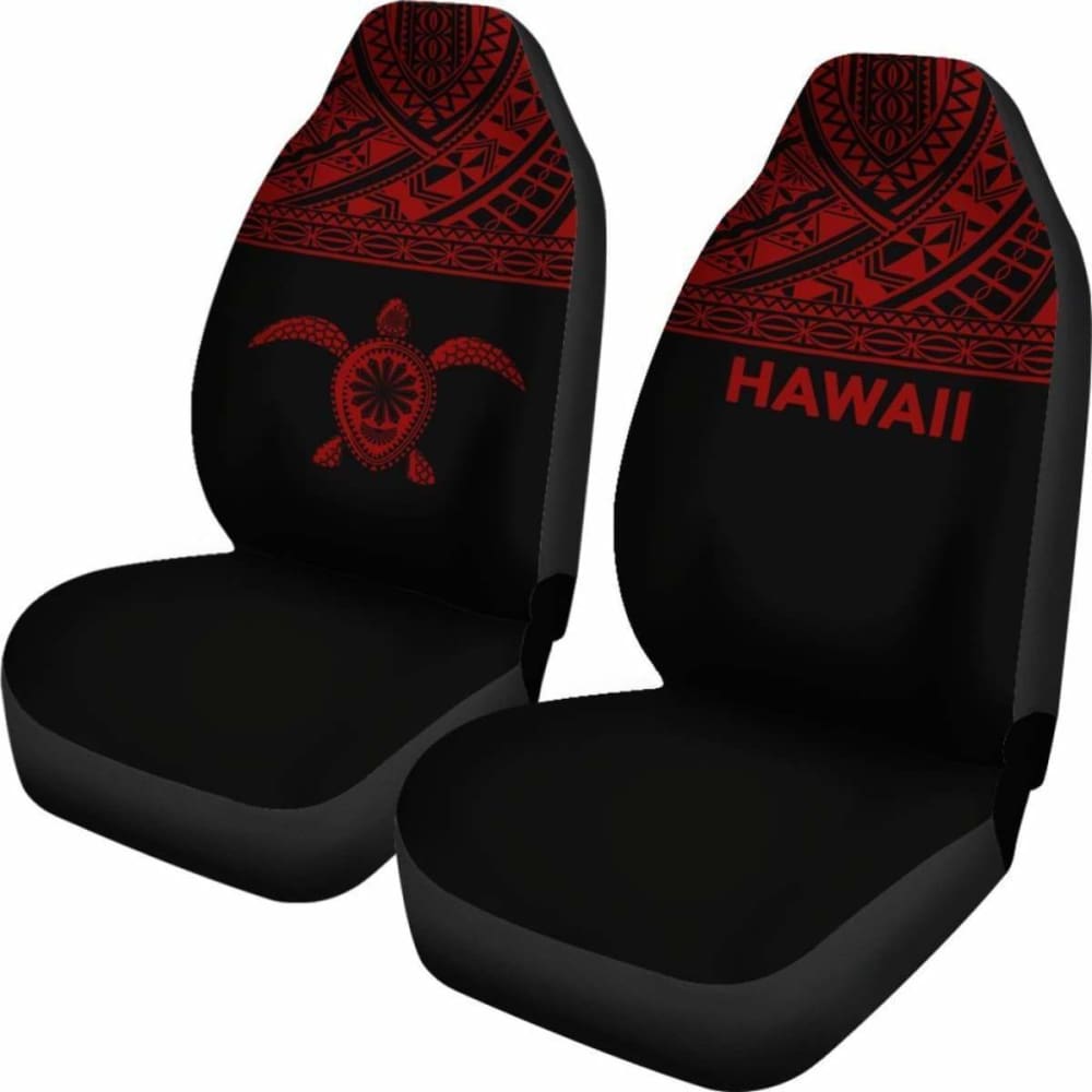 Polynesian Hawaii Turtle Car Seat Covers Horizontal Red New