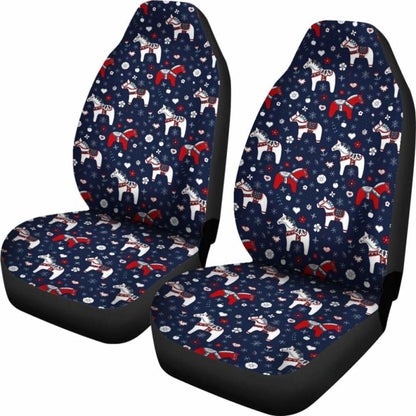 Swedish Dala Horse Car Seat Covers