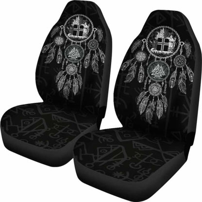 Viking Dreamcatcher Iceland Coat Of Arms Car Seat Covers