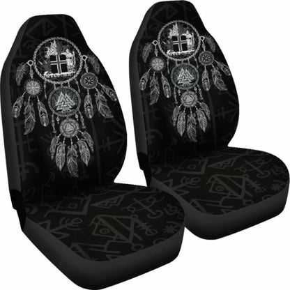 Viking Dreamcatcher Iceland Coat Of Arms Car Seat Covers