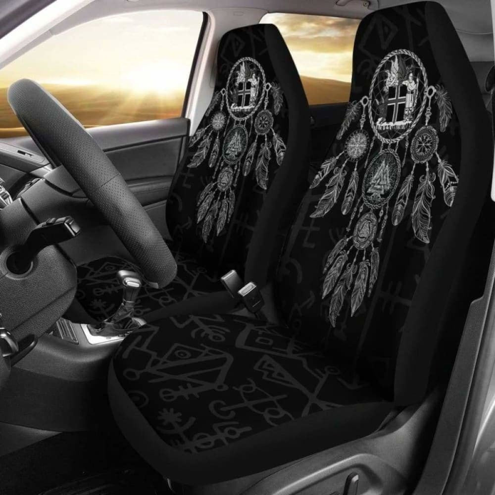 Viking Dreamcatcher Iceland Coat Of Arms Car Seat Covers