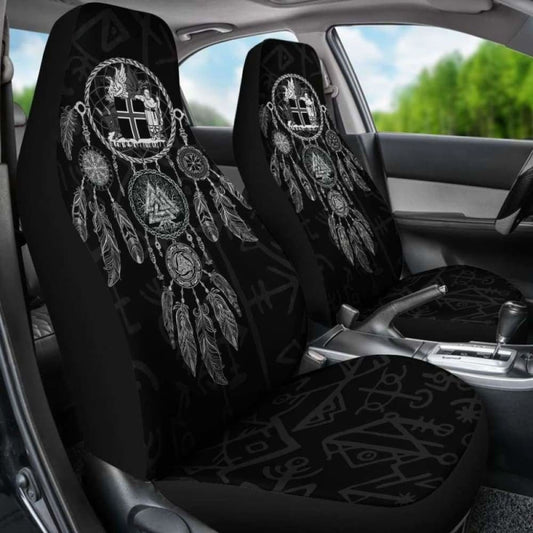 Viking Dreamcatcher Iceland Coat Of Arms Car Seat Covers