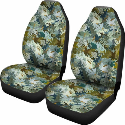 Camo Car Seat Covers Leaf Pattern