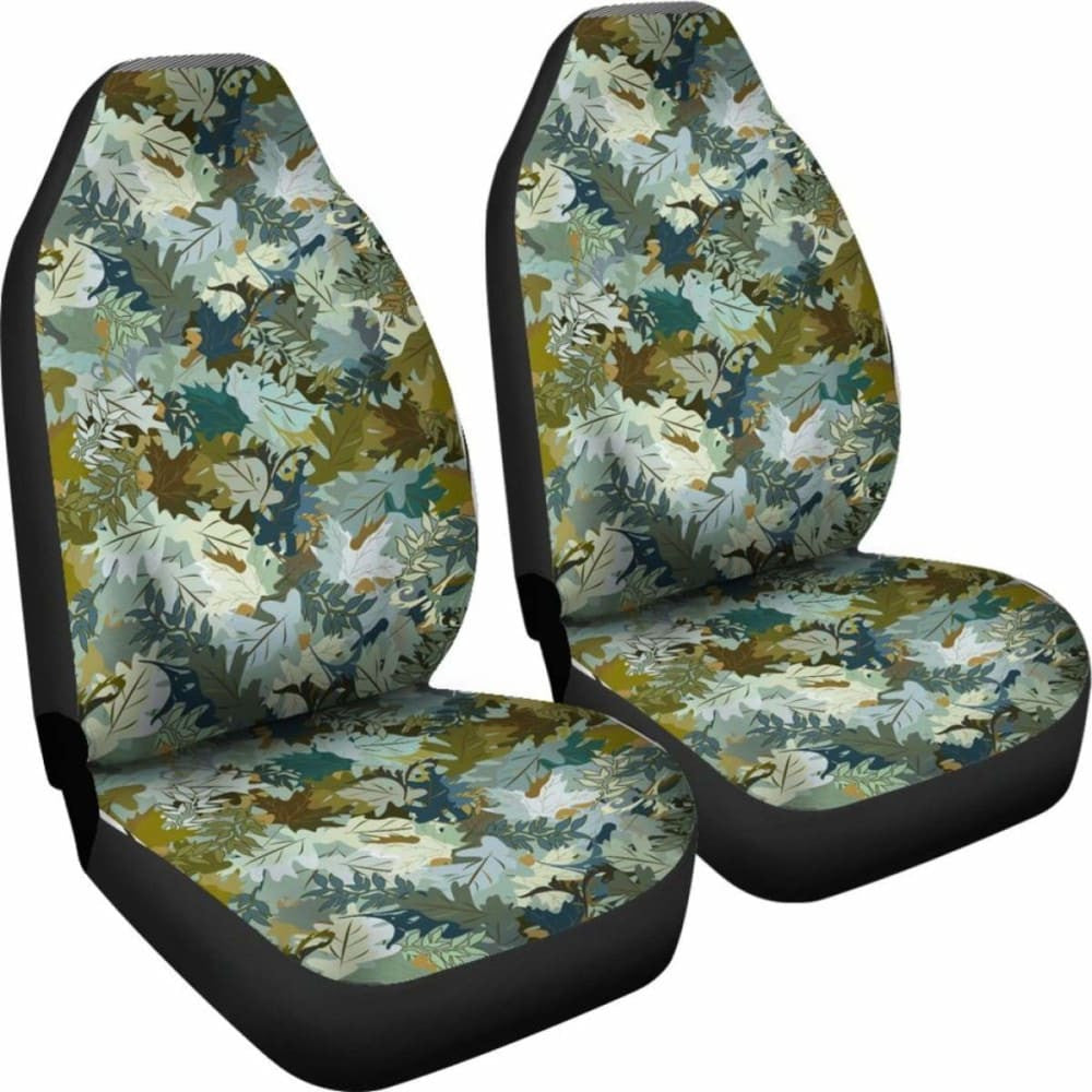 Camo Car Seat Covers Leaf Pattern