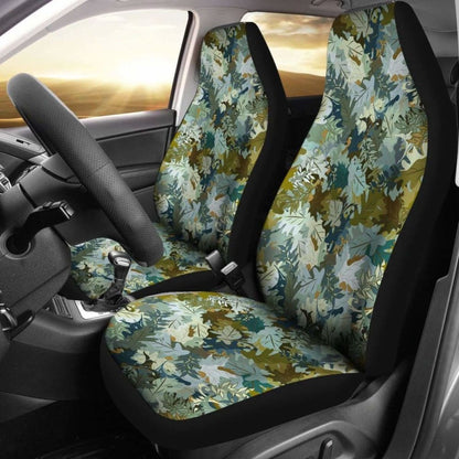 Camo Car Seat Covers Leaf Pattern