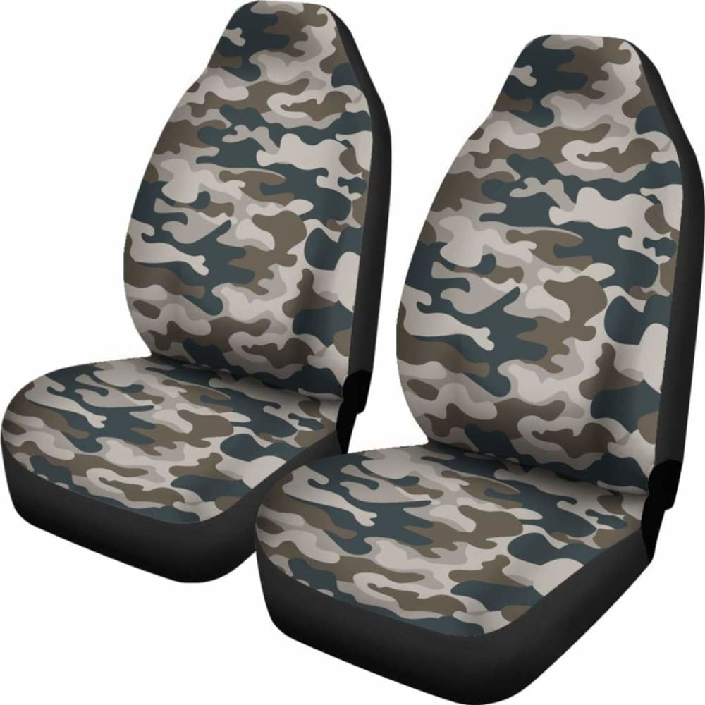 Green Brown Black Camo Car Seat Cover