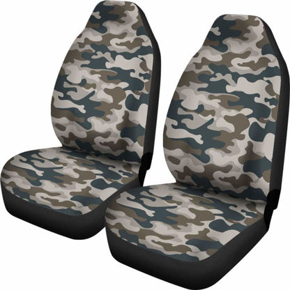 Green Brown Black Camo Car Seat Cover