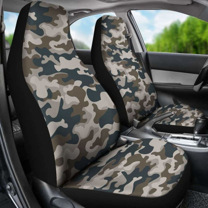 Green Brown Black Camo Car Seat Cover
