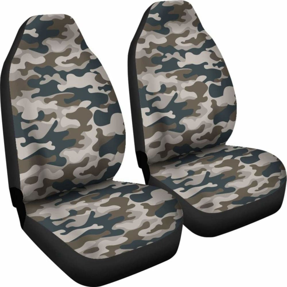 Green Brown Black Camo Car Seat Cover