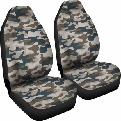 Green Brown Black Camo Car Seat Cover