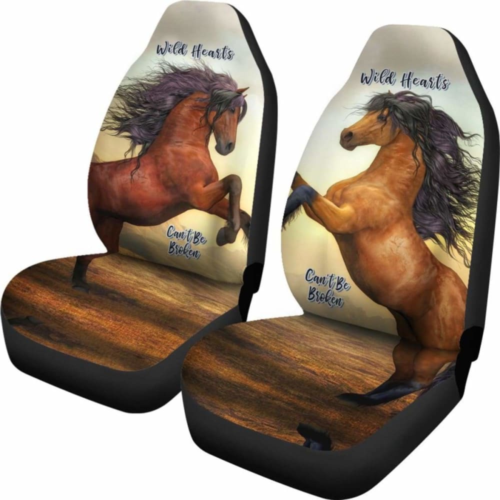 Wild Hearts Can'T Be Broken Car Seat Covers For Horse Lovers