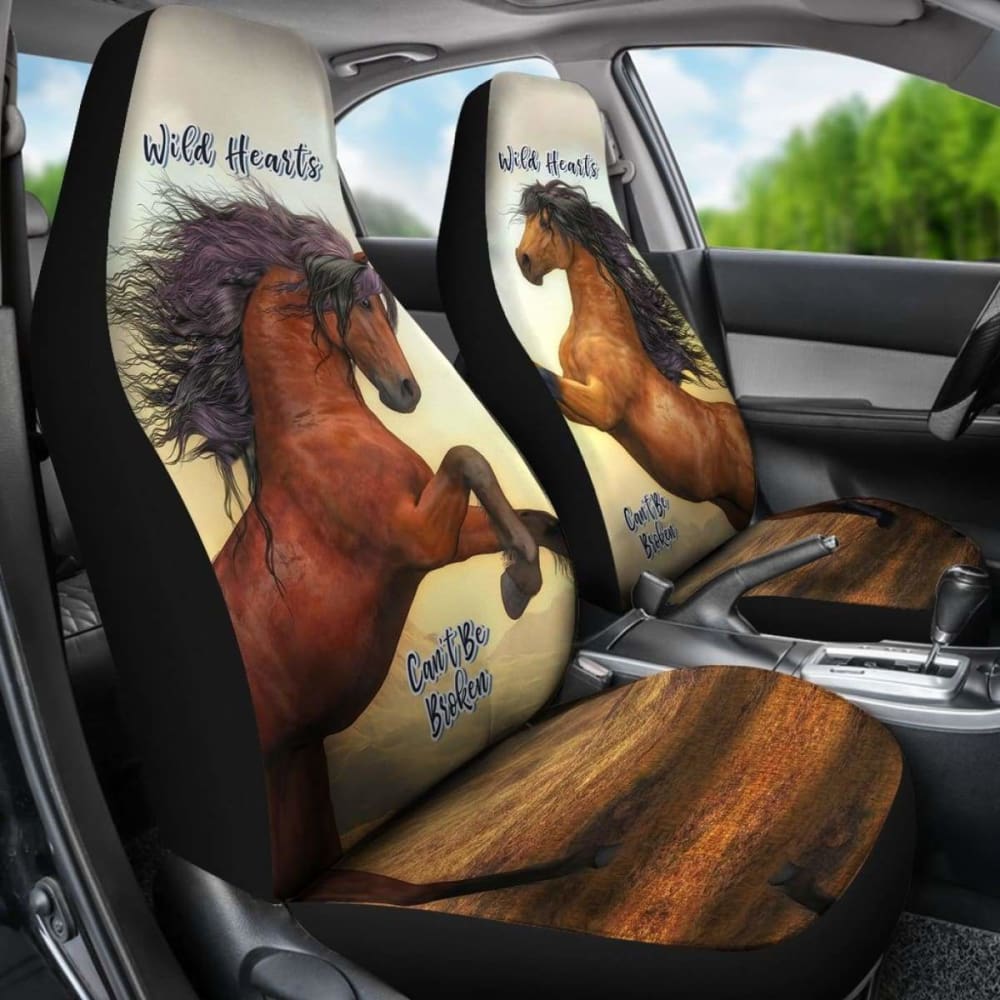 Wild Hearts Can'T Be Broken Car Seat Covers For Horse Lovers