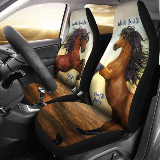 Wild Hearts Can'T Be Broken Car Seat Covers For Horse Lovers