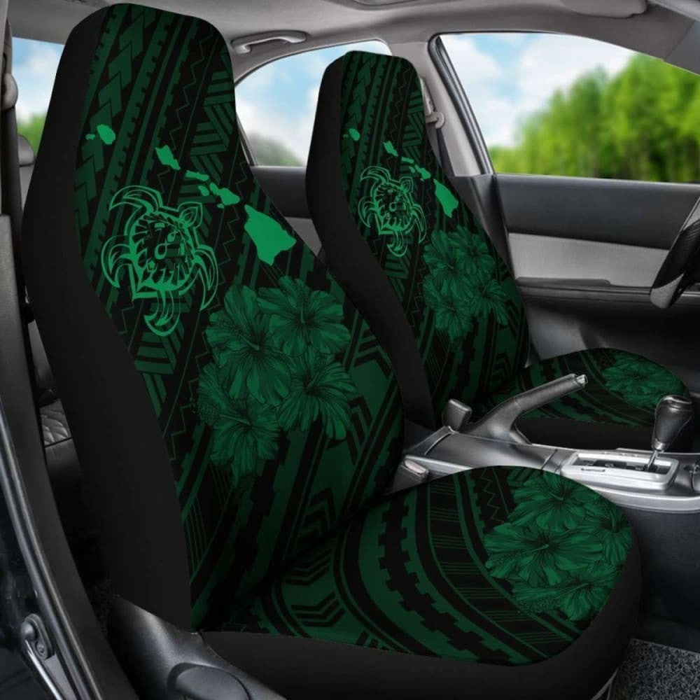 Hawaii Sea Turtle Is Swimming Toward Car Seat Covers Green - New -
