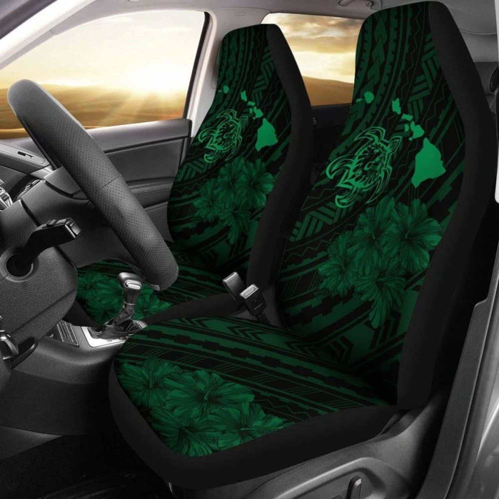 Hawaii Sea Turtle Is Swimming Toward Car Seat Covers Green - New -