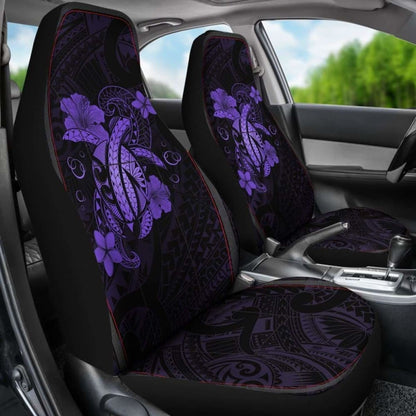Hawaii Turtle Flower Polynesian Car Seat Covers - Purple - New Awesome