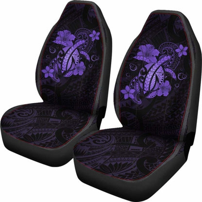 Hawaii Turtle Flower Polynesian Car Seat Covers - Purple - New Awesome